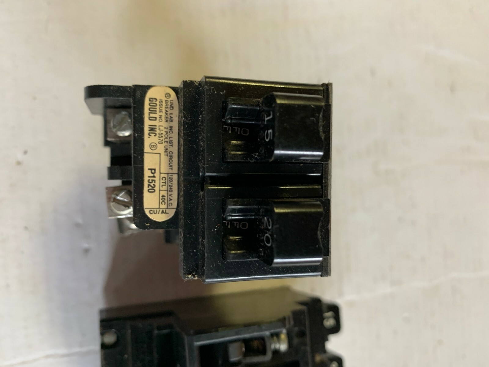 PUSHMATIC Bulldog Gould ITE Circuit Breaker 1 or 2 pole 1yr warranty-pick model