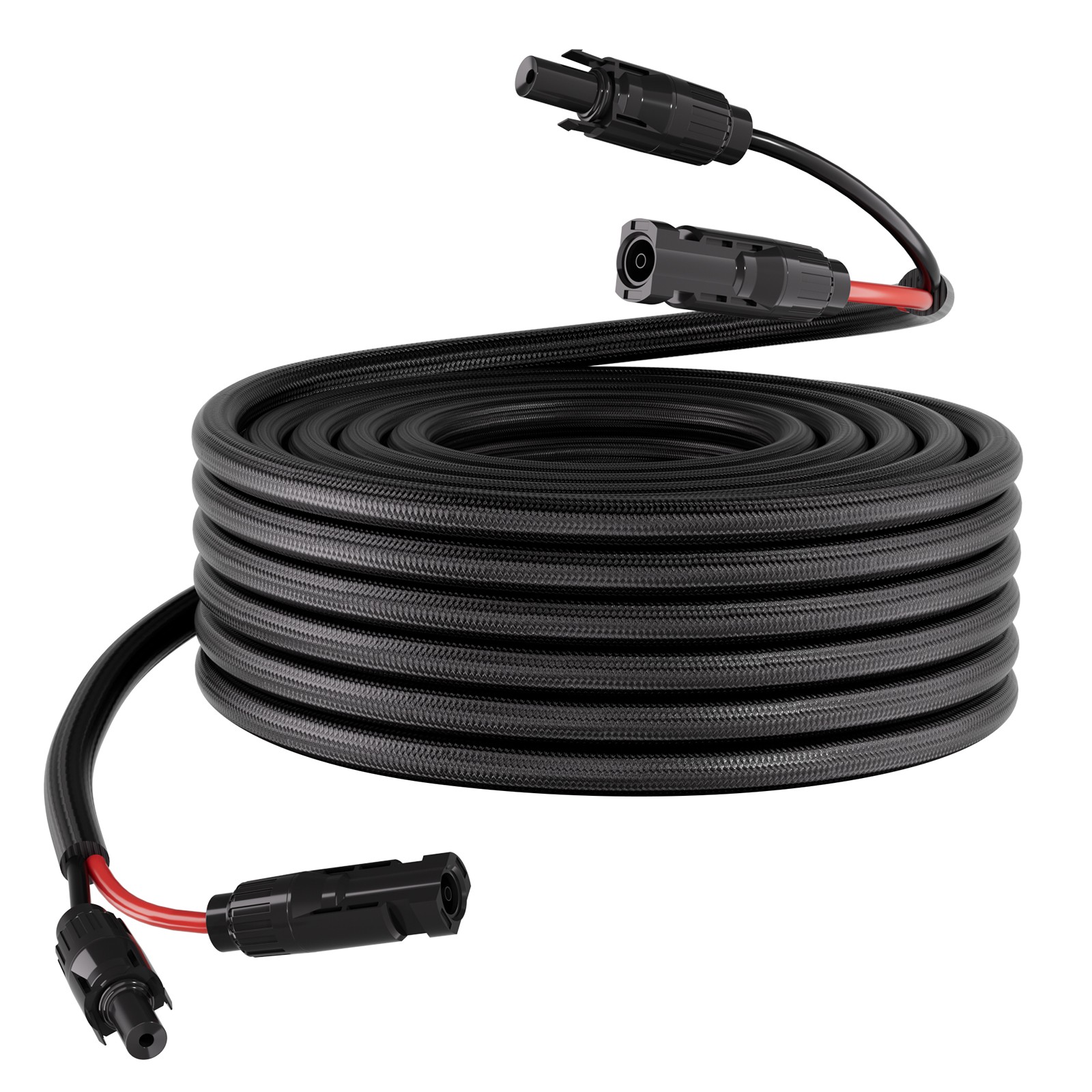 Uimoso 50FT Solar Panel Extension Cable 10AWG Wire Flame Retardant Connectors