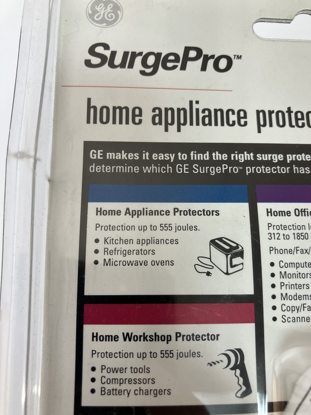 GE SurgePro Home Appliance Protector Transformer Outlet