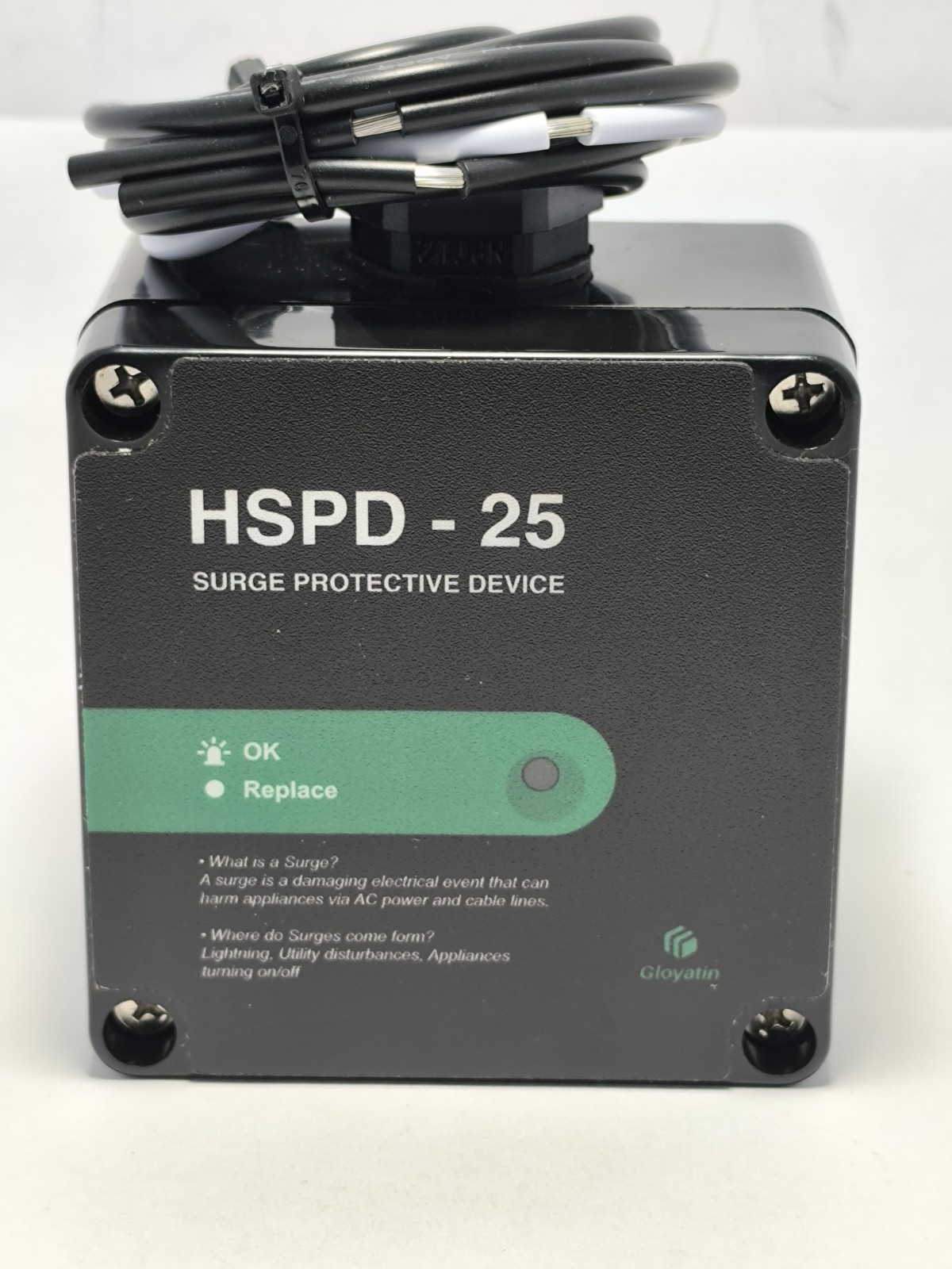 HSPD Square Whole Home Surge Protective Device Type 1 SPD 120/240VAC (HSPD-25)