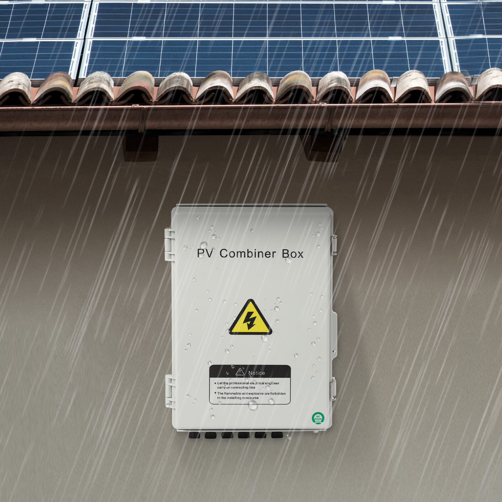 6 String Solar PV Combiner Box with 15A Circuit Breaker – Durable & Waterproof