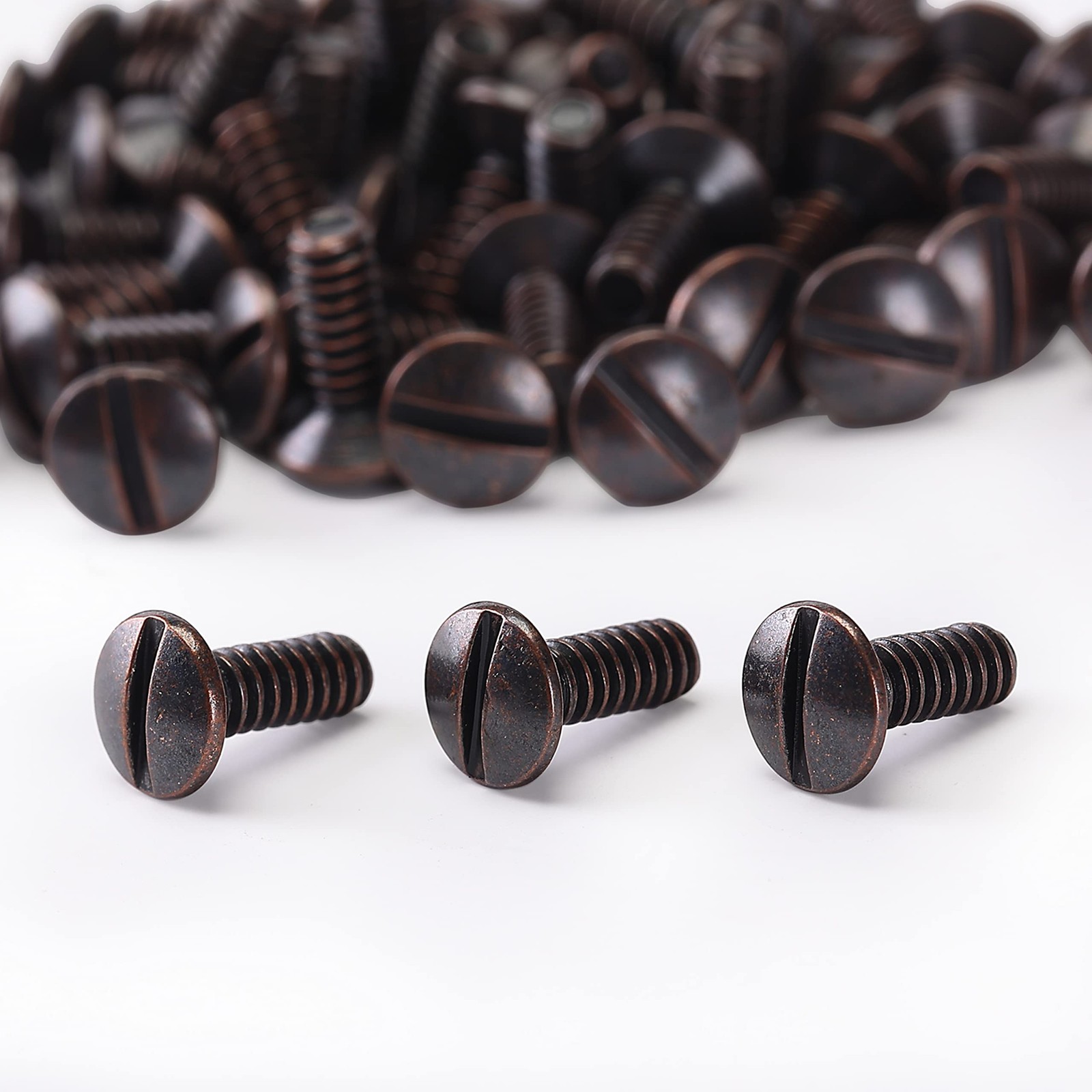 Bates Bronze Wall Plate Screws, 3/8″ Long 6-32 Thread, 60 Pcs, Bronze,