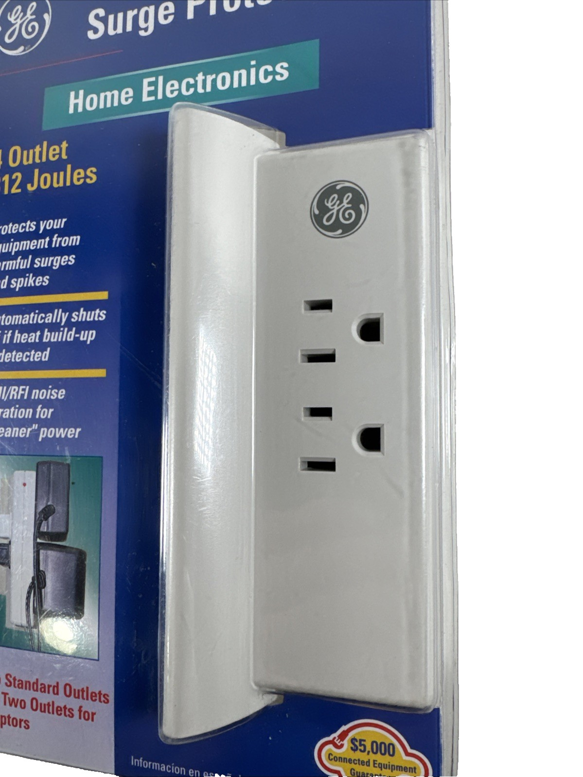 ESTATE NEW OLD STOCK GE Surge Protector 4 Outlet 312 Joules #U93906