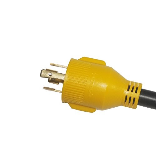 30 Amp Generator to RV Power Adapter,4-Prong 125/250V Male Locking Plug 30M430F