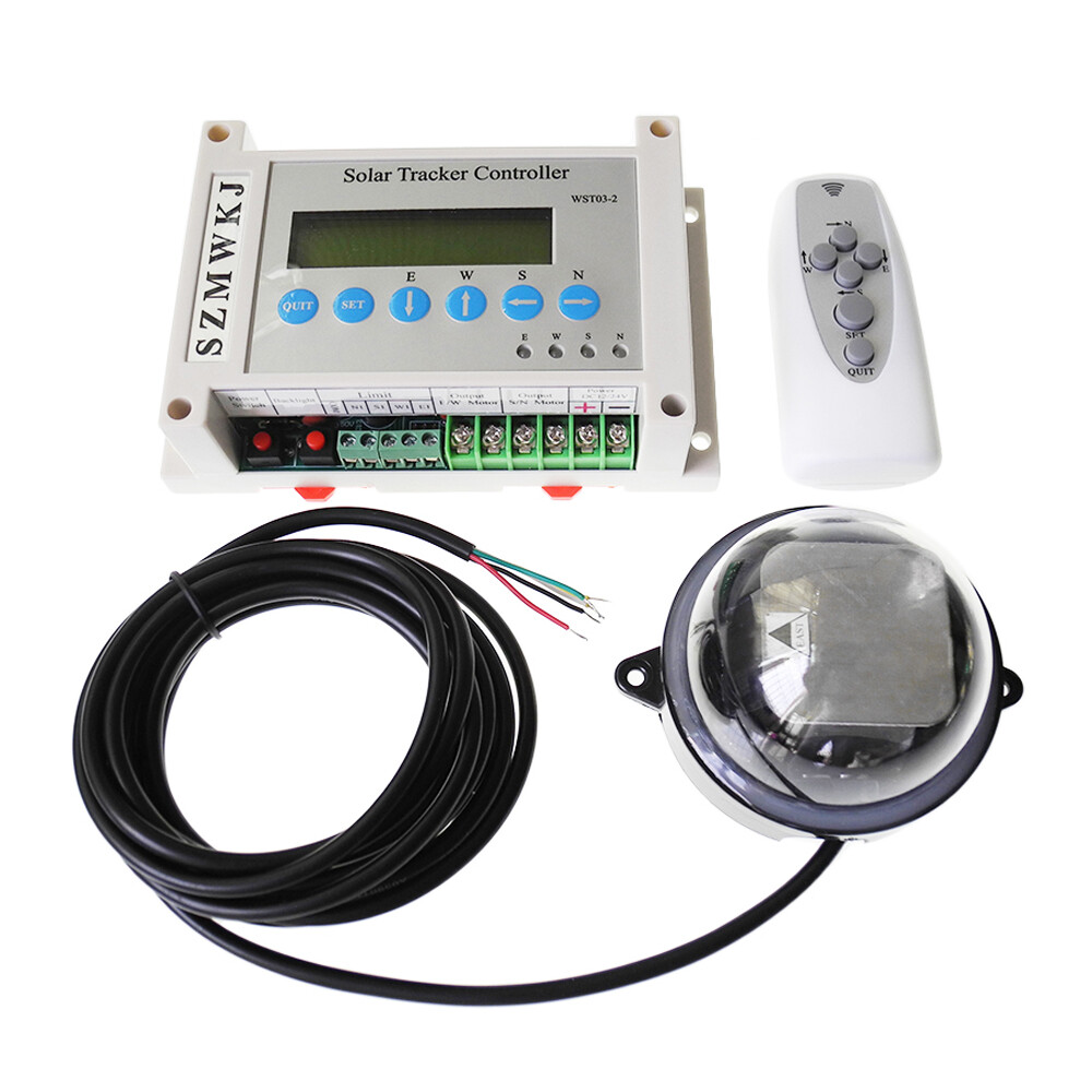 LCD DC12V 24V Dual Axis Solar Panel Tracking Electronic Solar Tracker Controller