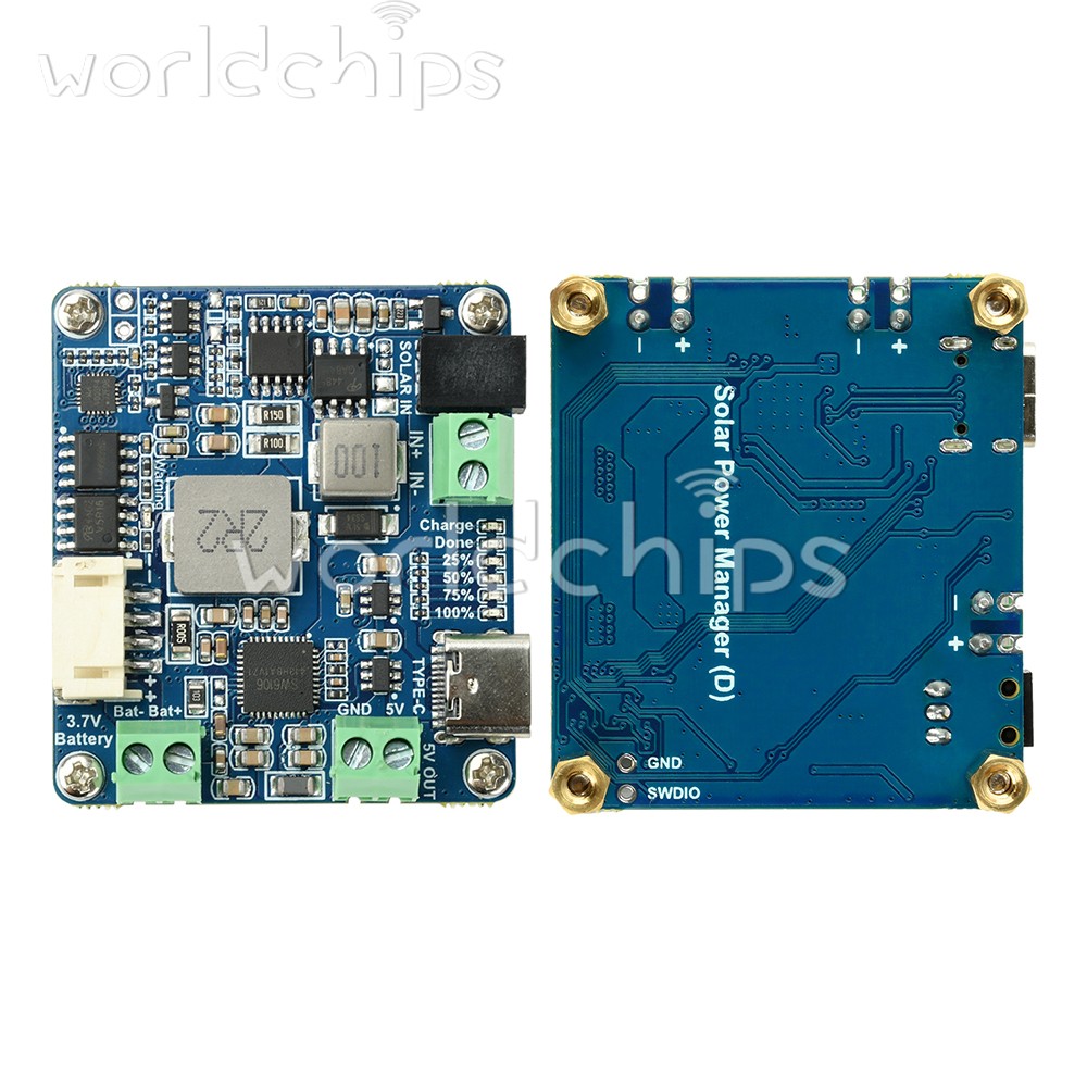 6-24V Solar Panel Power Management Module 5V 3A Supports MPPT, PD QC FCP SFCP