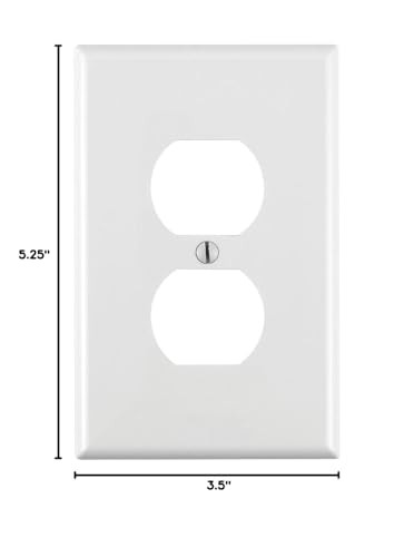Standard Midway Size Wall Plate White