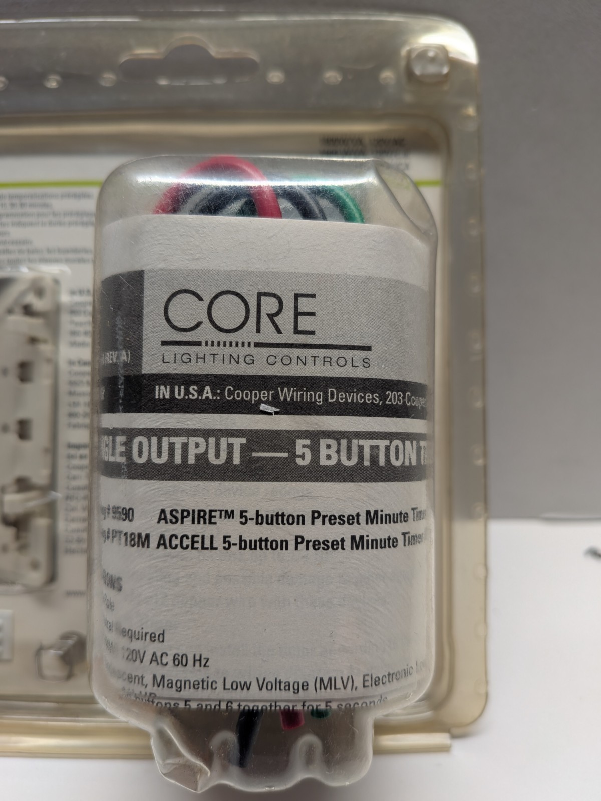 Cooper Wiring Devices 9590C3-K Programmable Timers NOS Sealed Eaton Aspire