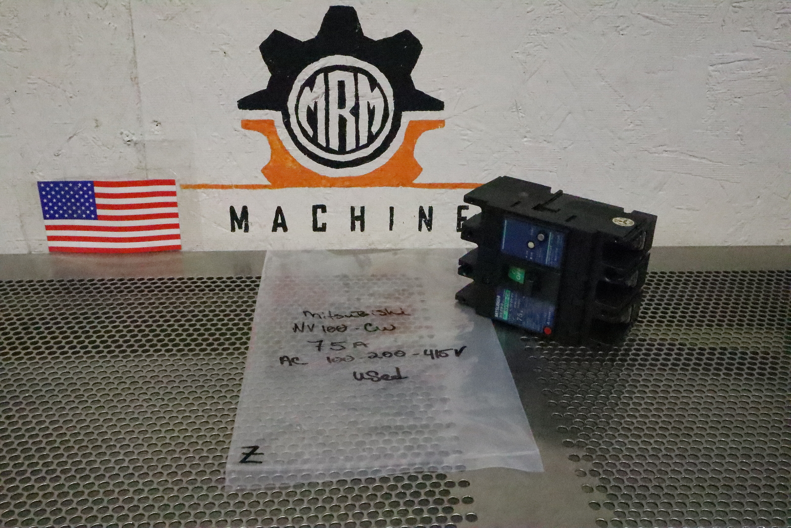 Mitsubishi NV100-CW 75A AC100-200-415V Circuit Breaker 3-Pole Used With Warranty