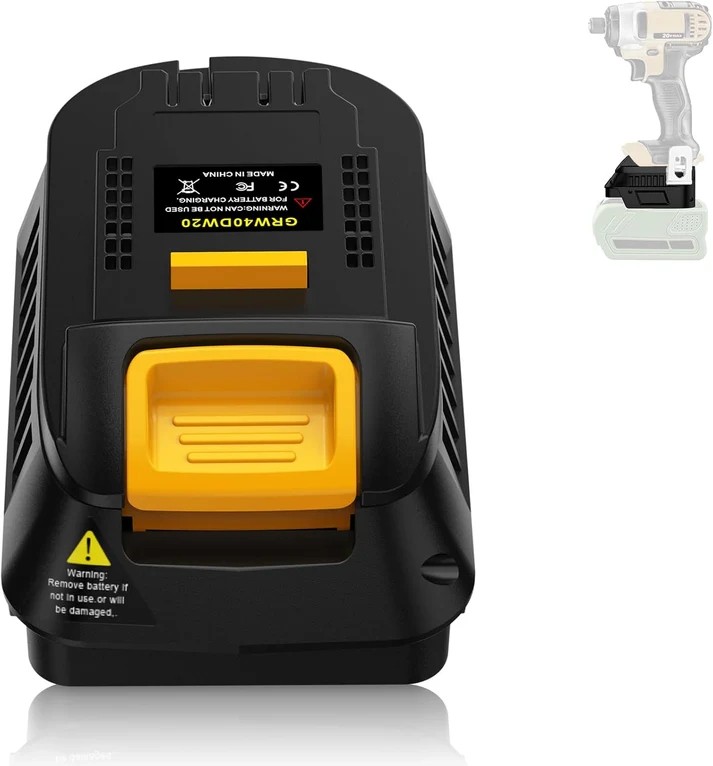 For Greenworks 40V Battery Convert to Work for Dewalt 20V Cordless Power Tool