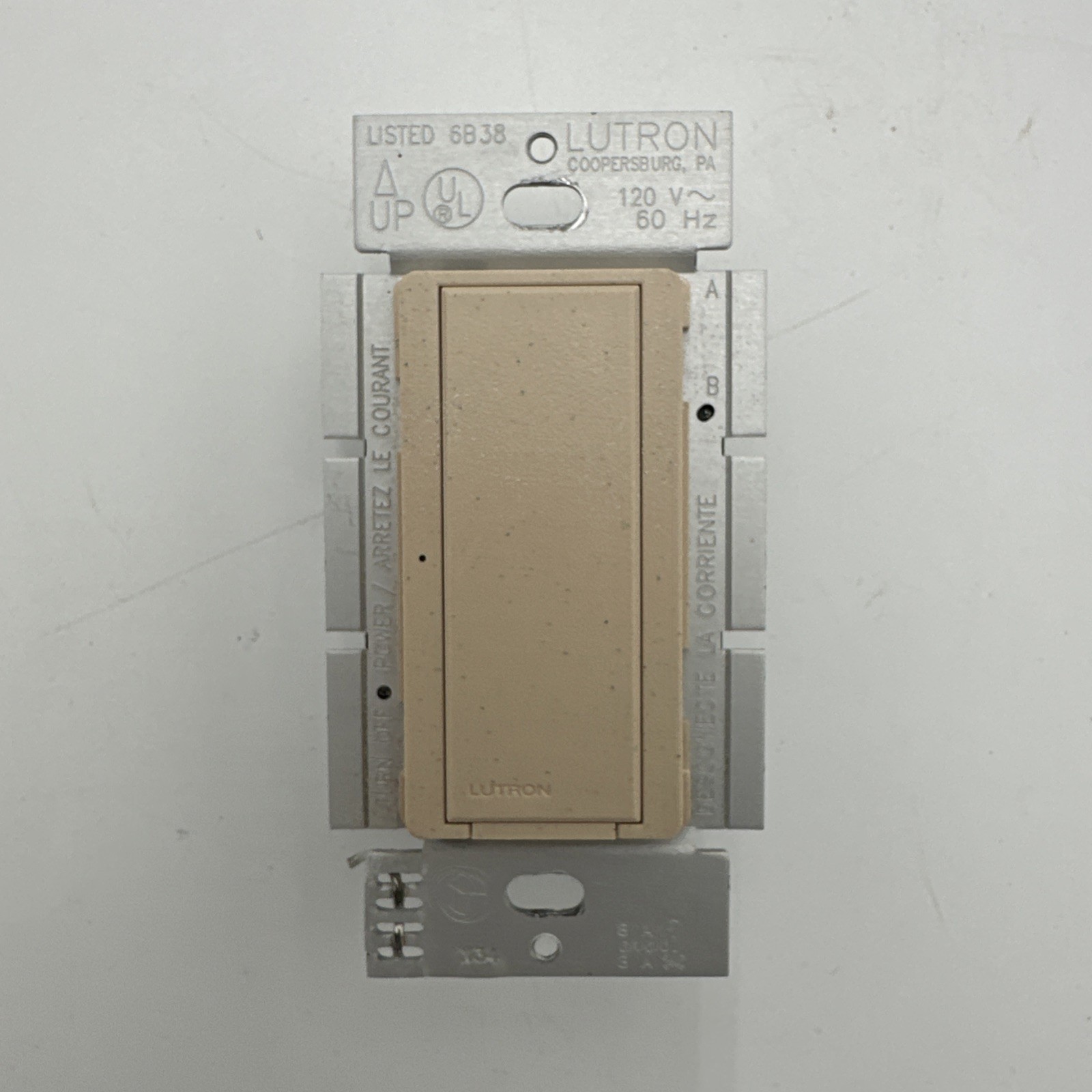 Lutron Maestro MA-S8AM Digital Light Switch 8A Single Pole Multi-Location Almond