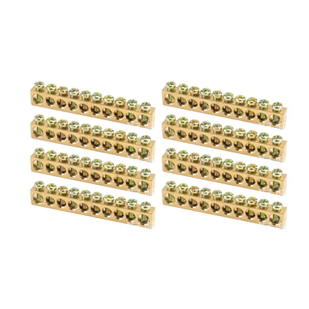 Copper Busbar Panel Grounding Screw Terminal Mounting Quick Installation