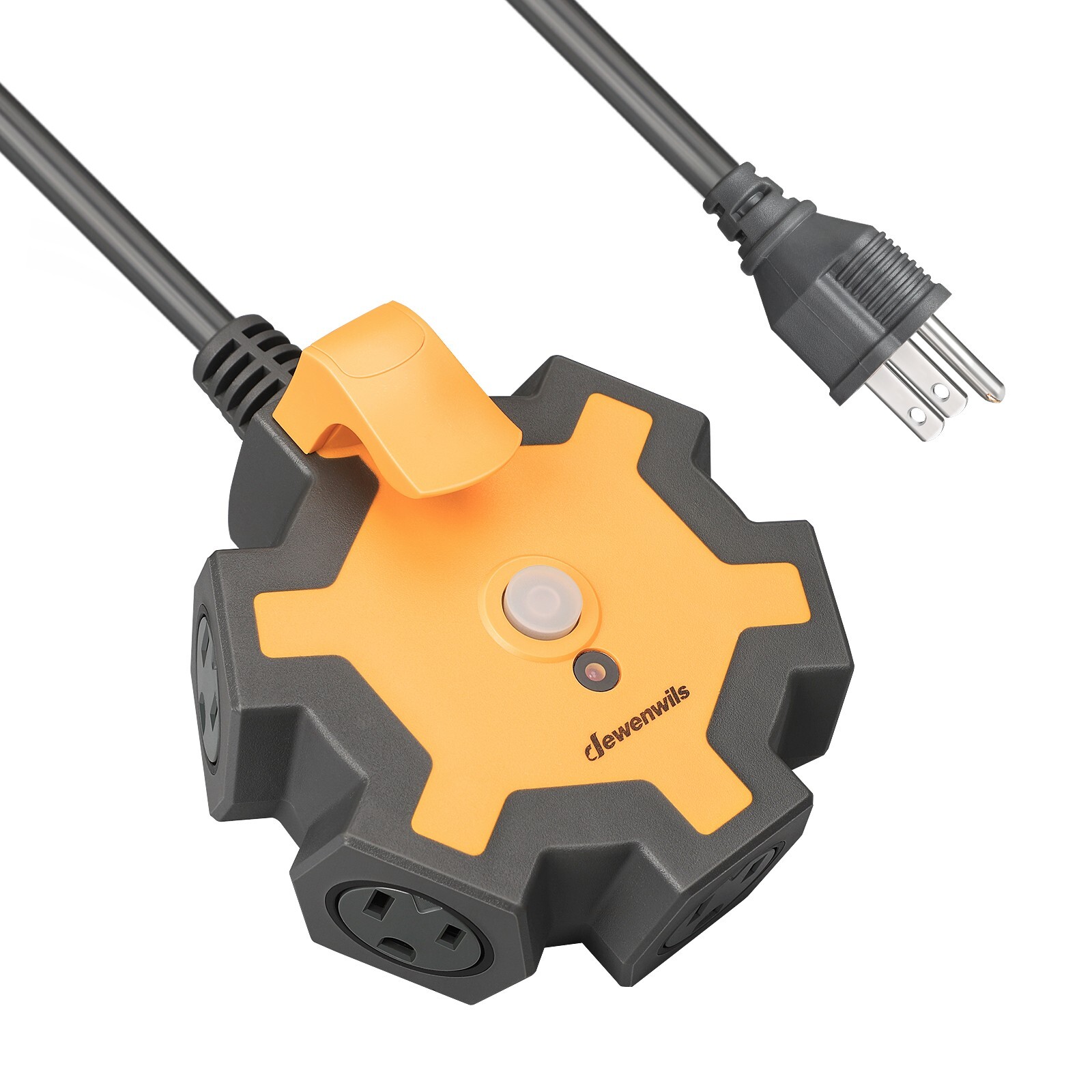 DEWENWILS 5-Outlet Power Strip, 25FT Heavy Duty,14/3 SJTW,Industrial Power Strip
