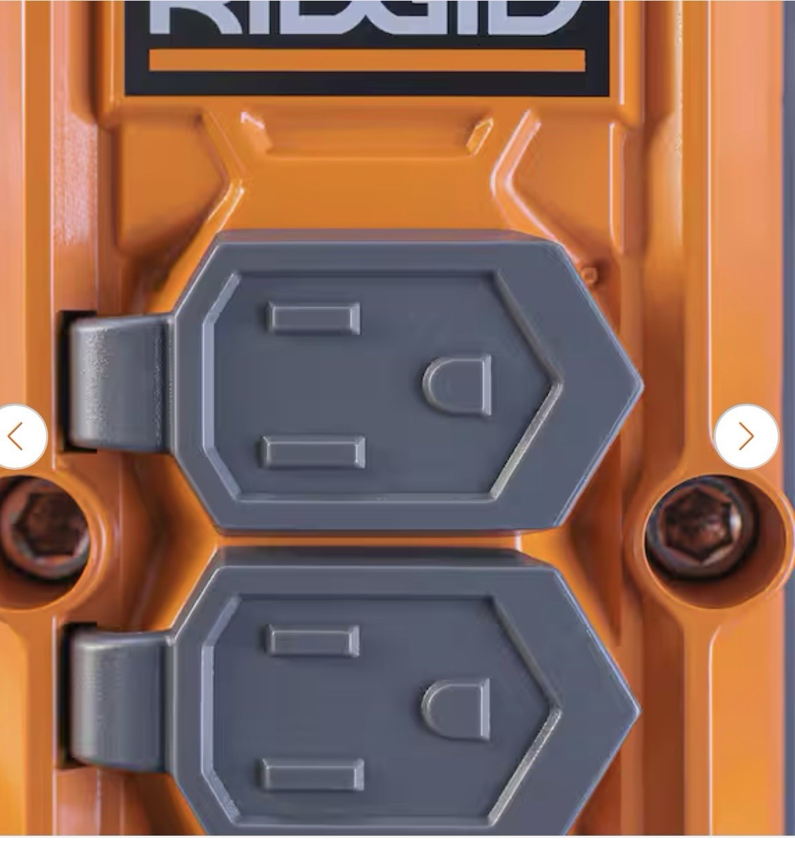 RIDGID Heavy Duty Surge Protector 6 Outlet 8FT Cord USB-C USB-A 2100J