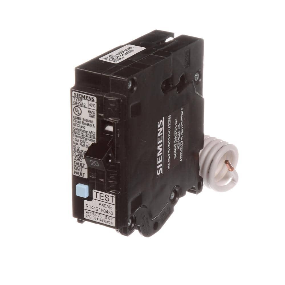 20 Amp AFCI/GFCI Dual Function Circuit Breaker
