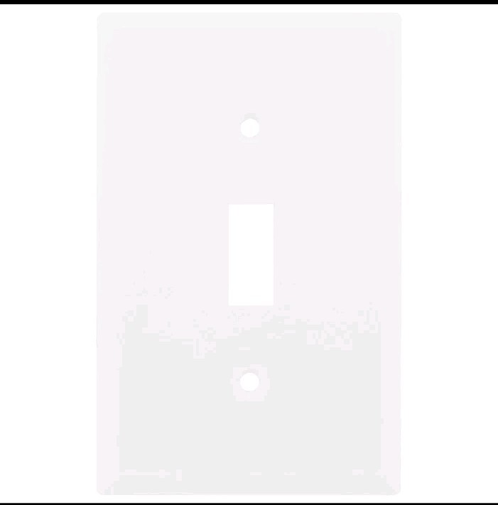 5x Wall Plate Cover Plastic Single 1 Gang Light Switch Electric Outlet WHITE