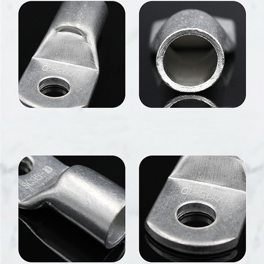 Tinned Copper Cable Lug Ring Terminal Battery Wire Welding Connector 2.5-185 mm²