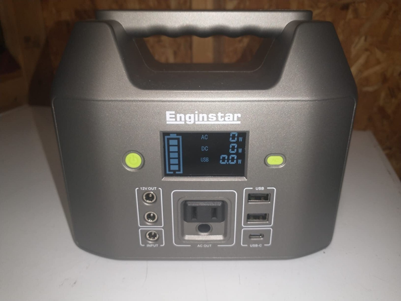 Open Box Portable Power Station 150W 155Wh, EnginStar Power Bank with 110V
