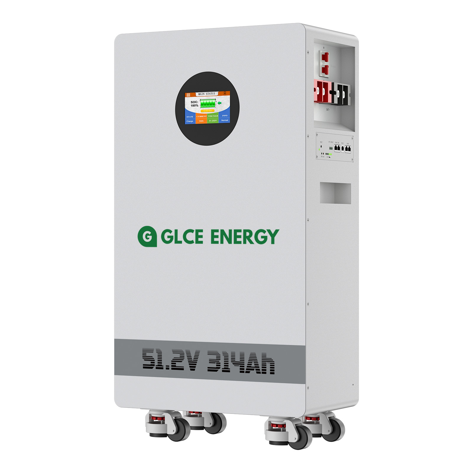 32.15kWh 2Pack 48V 314AH LiFePO4 Battery Vertical Standing Backup