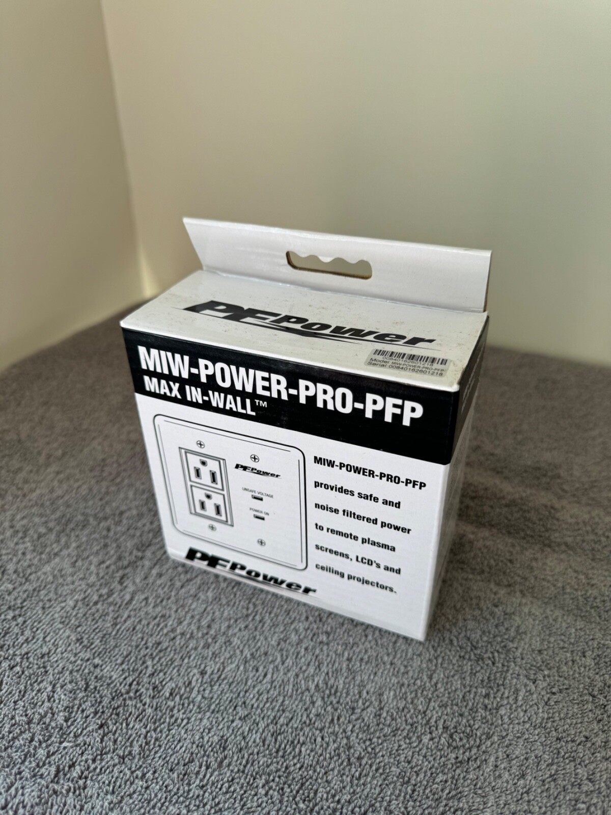 Panamax MIW-POWER-PRO-PFP Max In-Wall Surge Protection Outlet New In Box