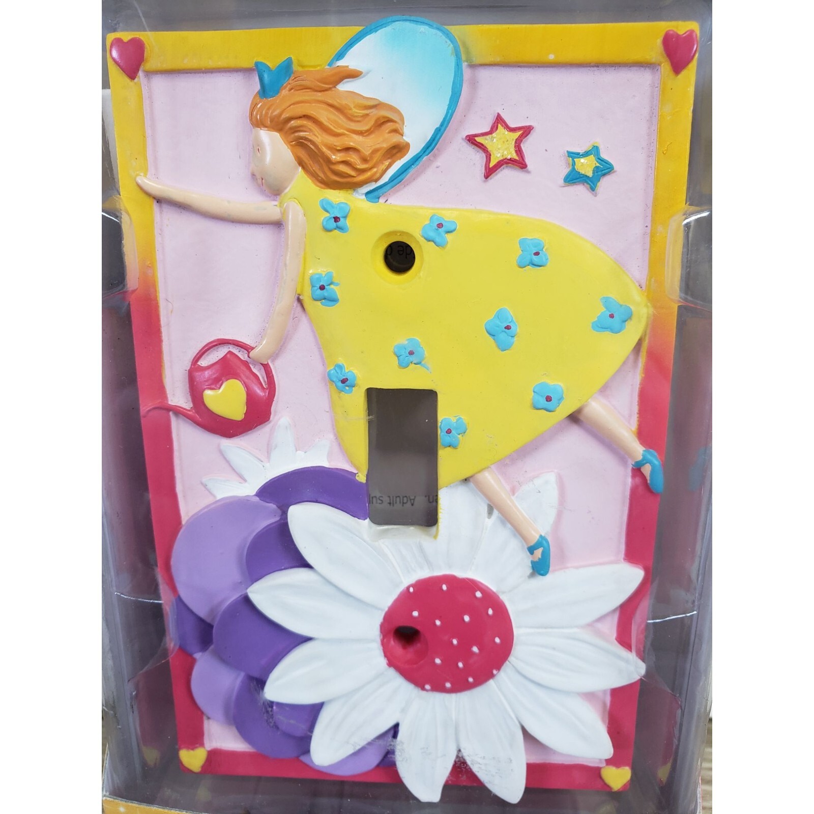 PIXIE BY DIA BORDERS UNLIMITED DECORATIVE SWITCH PLATE NEW