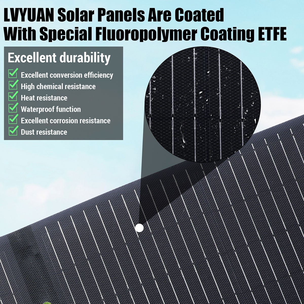 Bifacial 100W Foldable Portable Solar Panel High-Efficiency IP68 for Cmaping RVs