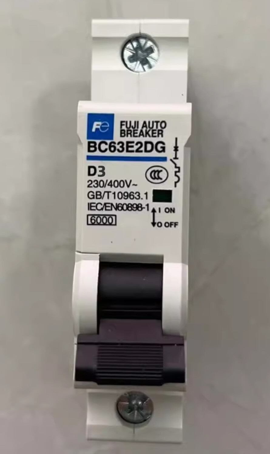 Fuji Electric Miniature Circuit Breaker MCB BC63E2DG-1P D3 3A