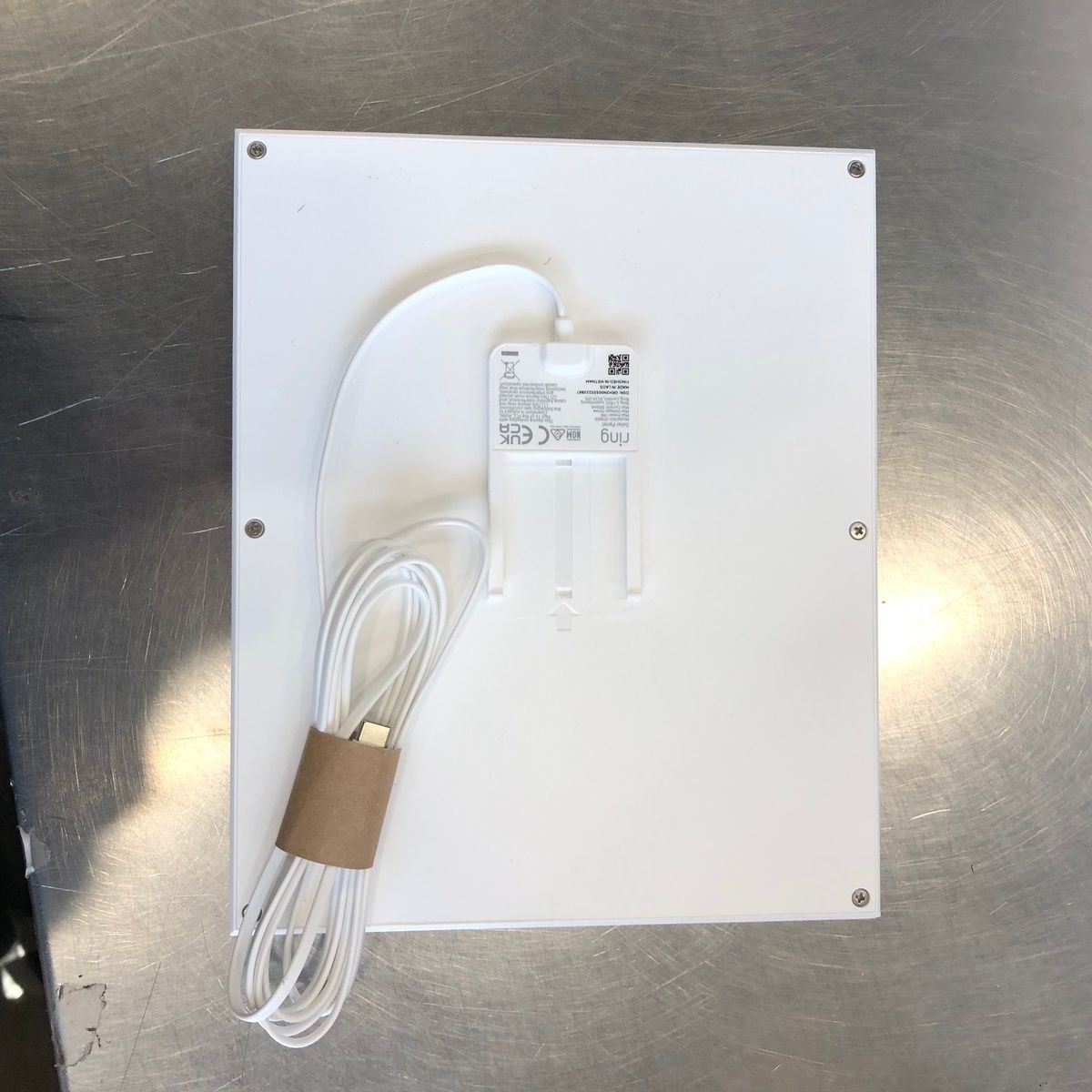 Ring Solar Panel White Rechargeable Power Supply for Select Ring Security Cam