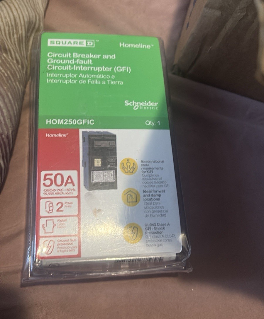 I Have 6 Square D Homeline HOM250GFIC 50A 2-Pole GFCI Circuit Breaker 120/240VAC