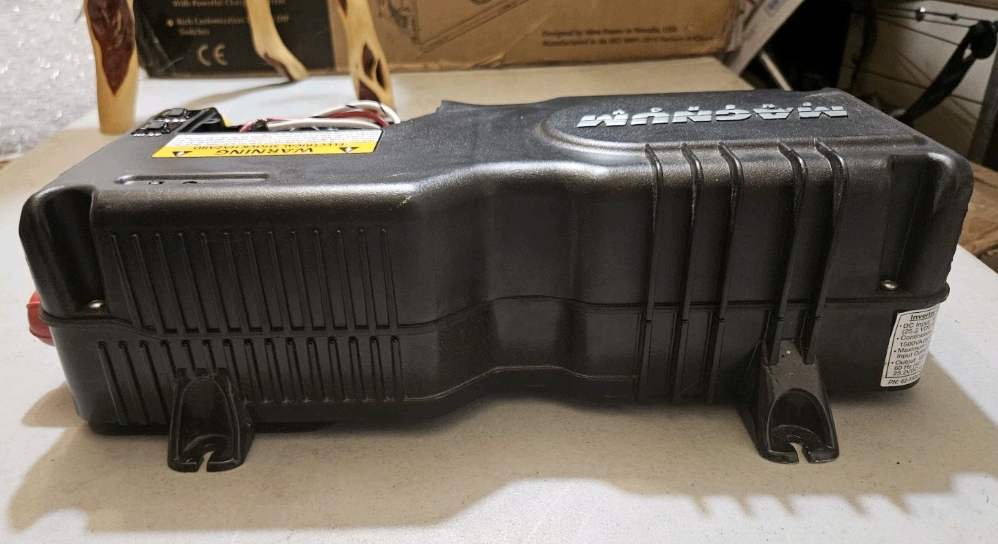Magnum MM1524AE 1500W 24V Modified Sine Wave Inverter Charger Open Box Demo