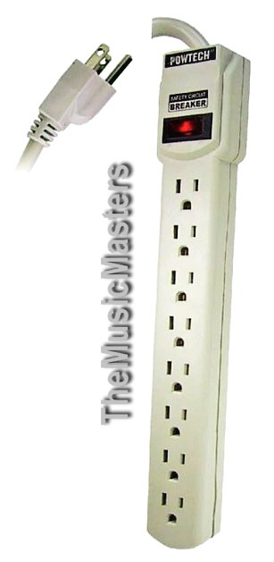 8 Outlet Surge Protection POWER STRIP On/Off Switch Safety Circuit Breaker 1875W