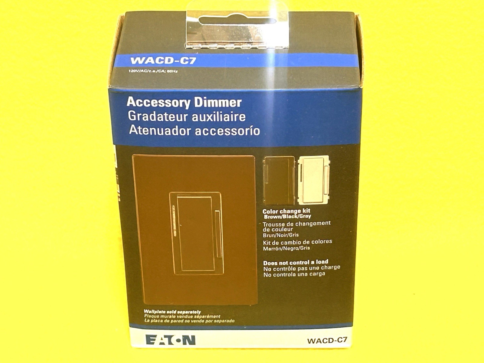 Eaton Smart 3-Way Universal WiFi Dimmer Switch Brown Black or Gray WACD-C7-SP-L