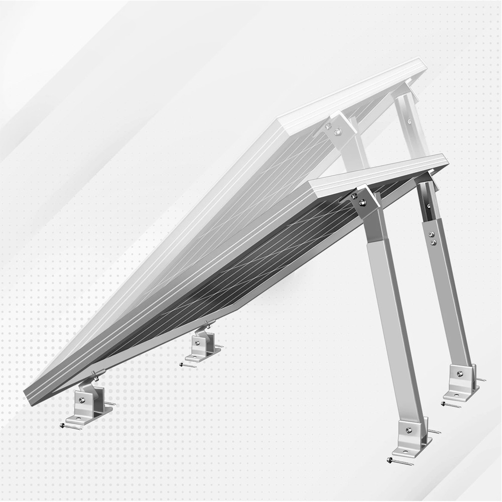 Adjustable Solar Panel Tilt Mounting Kit Universal Roof Aluminum alloy Brackets