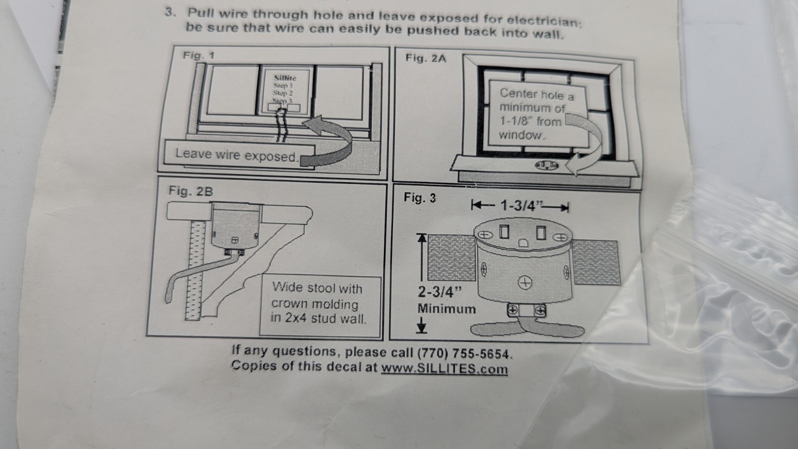 Sillite SCRMB SELF-CONTAINED RECEPTACLE WINDOW SILL TABLE CABINET 125V 15AMP
