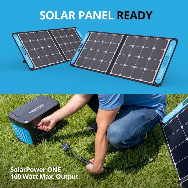 Geneverse SP1 Black Portable Solar Power Kit (Refurbished) 8mm Charge Port