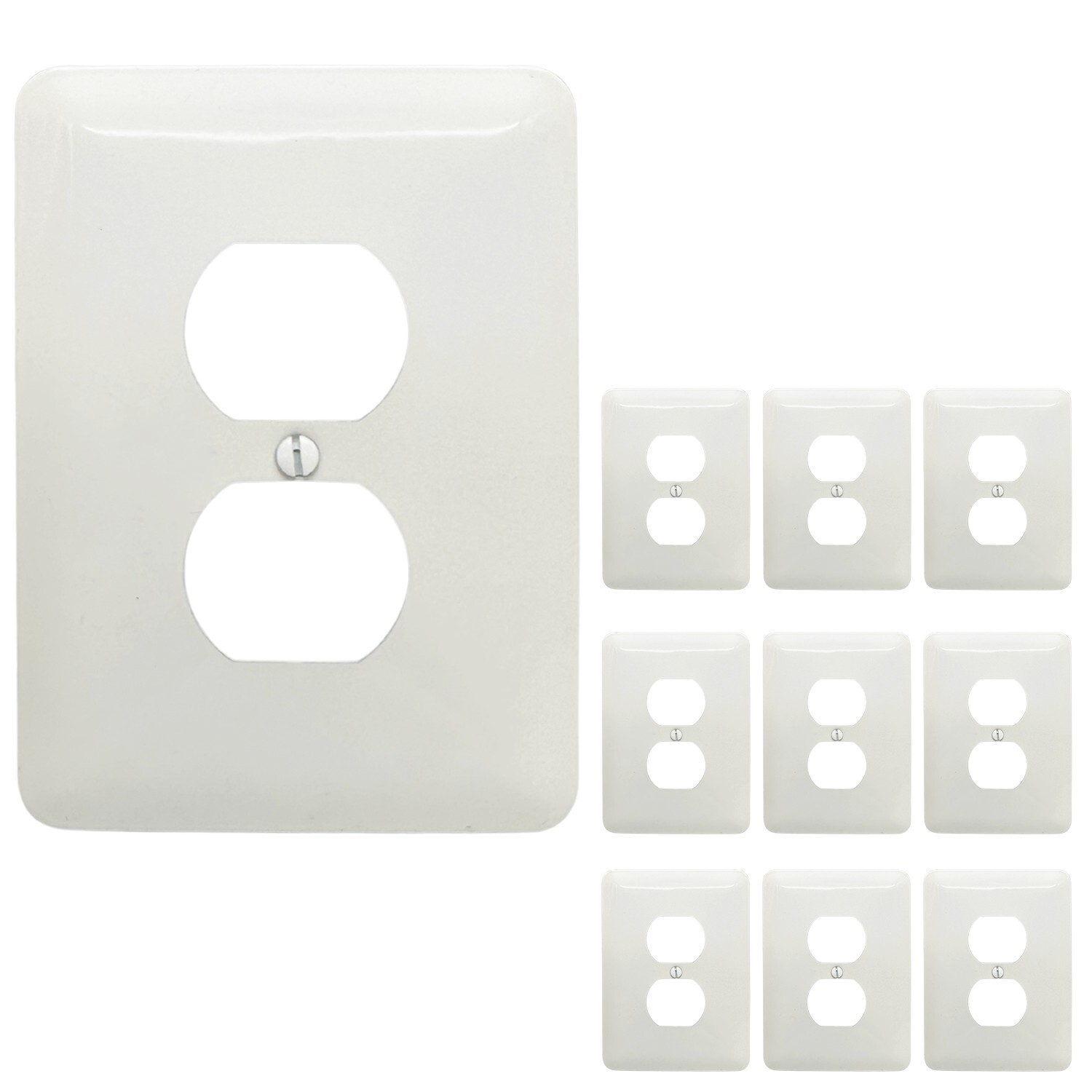 10 Pcs Receptacle cover ,Drywall Repair Covers,Oversize plate duplex,jumboplate
