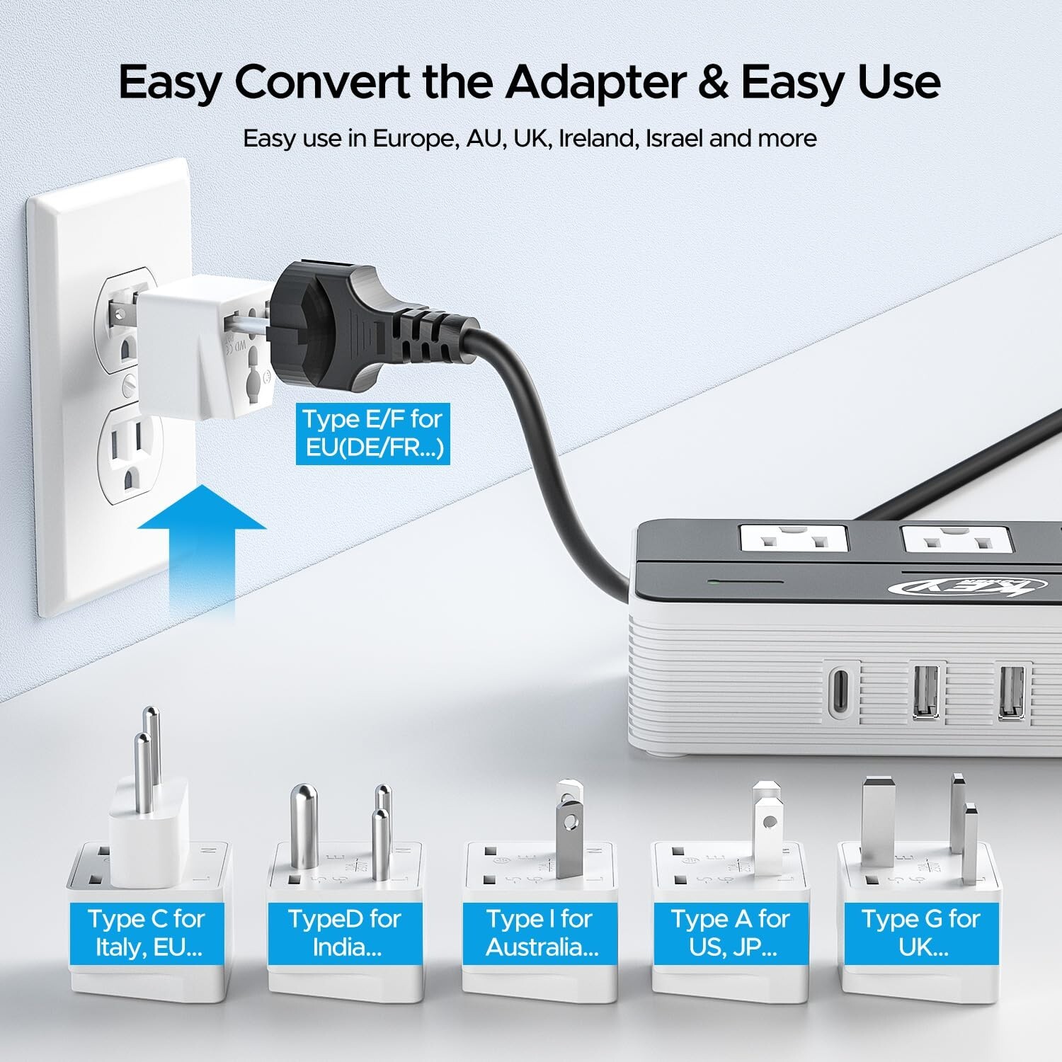 Worldwide 230W step-down 220V to 110V voltage converter, portable, weatherproof