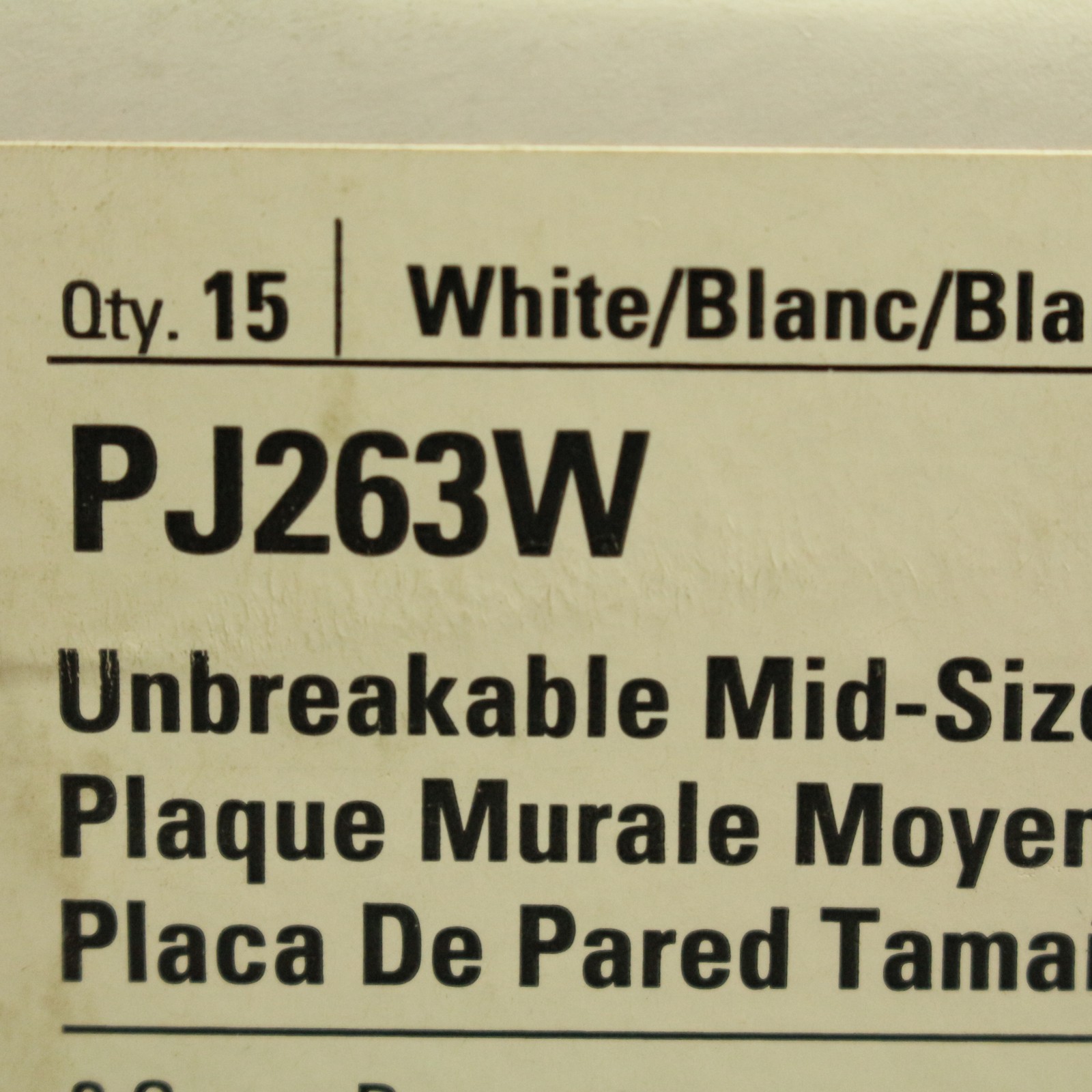Cooper PJ263W White 3-Gang Decorator GFCI Nylon Mid-Size Wallplate Cover 15-pack