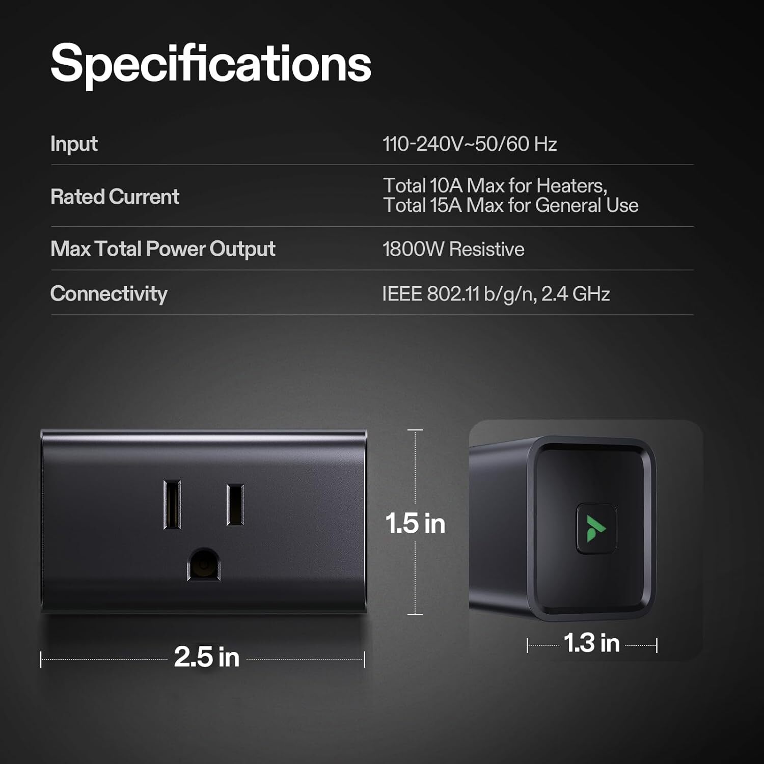A10 Smart WiFi Outlet GrowHub Controller 15A 1800W w/ VIVOSUN App for Grow Tent