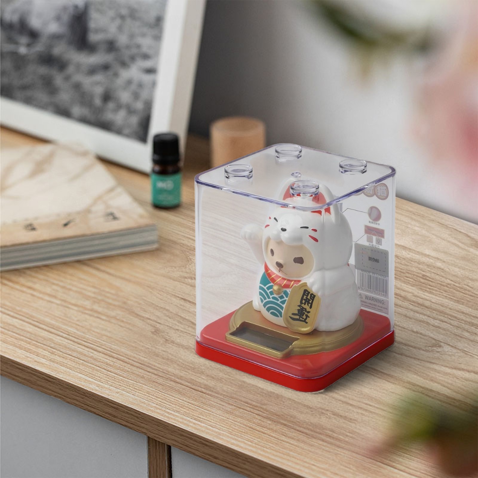 Charming Automatic Waving Lucky Cat Perfect Addition to Your Collection