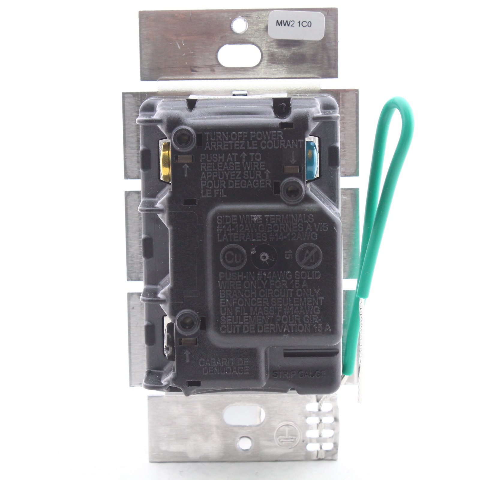 Lutron Black 1-Pole Multi-Location Slide Dimmer Rocker Switch 120V MACL-153M-BL
