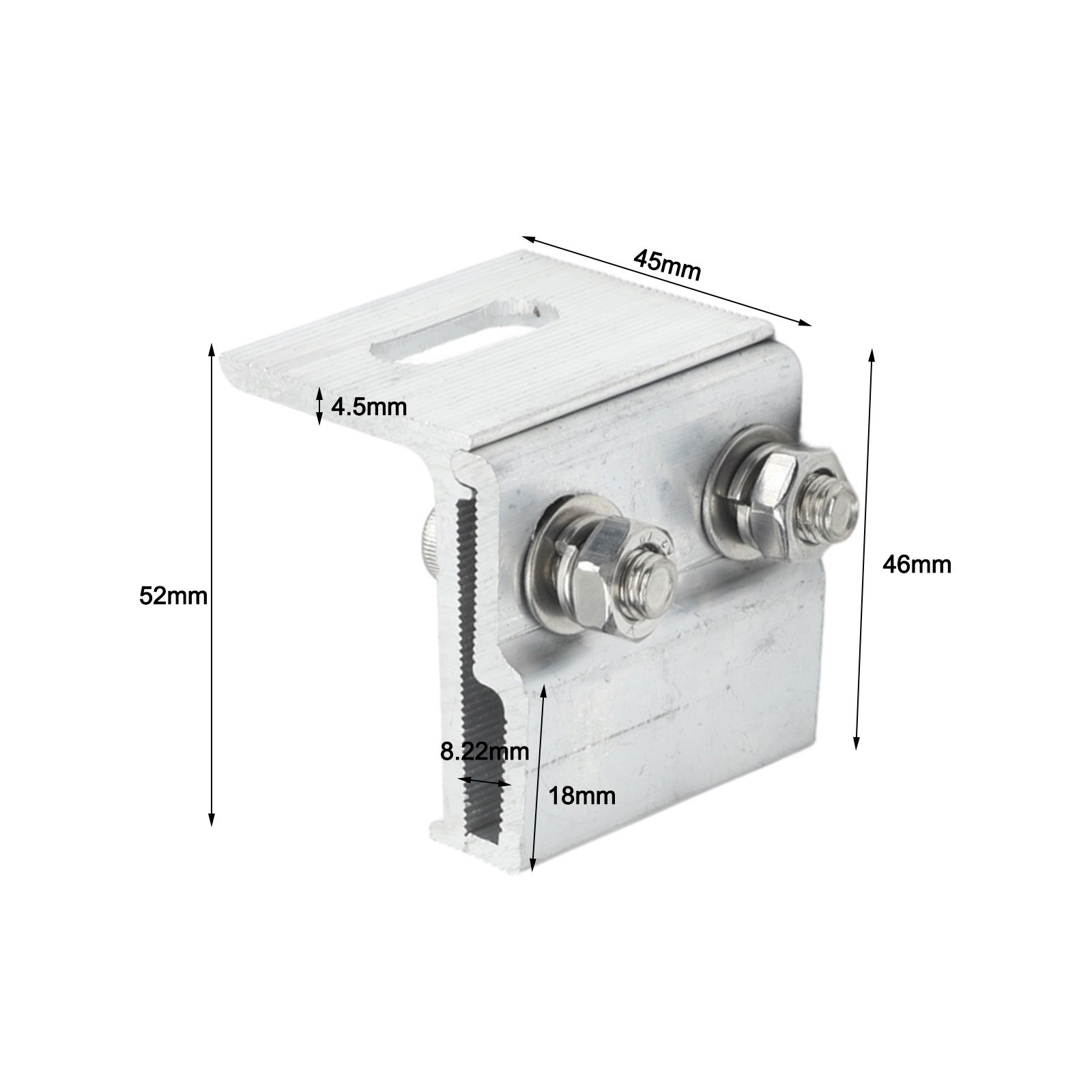 Standing Seam Clamp Roof Seam Clamp Aluminum Alloy Sheet Seam Clamp Sliver Color