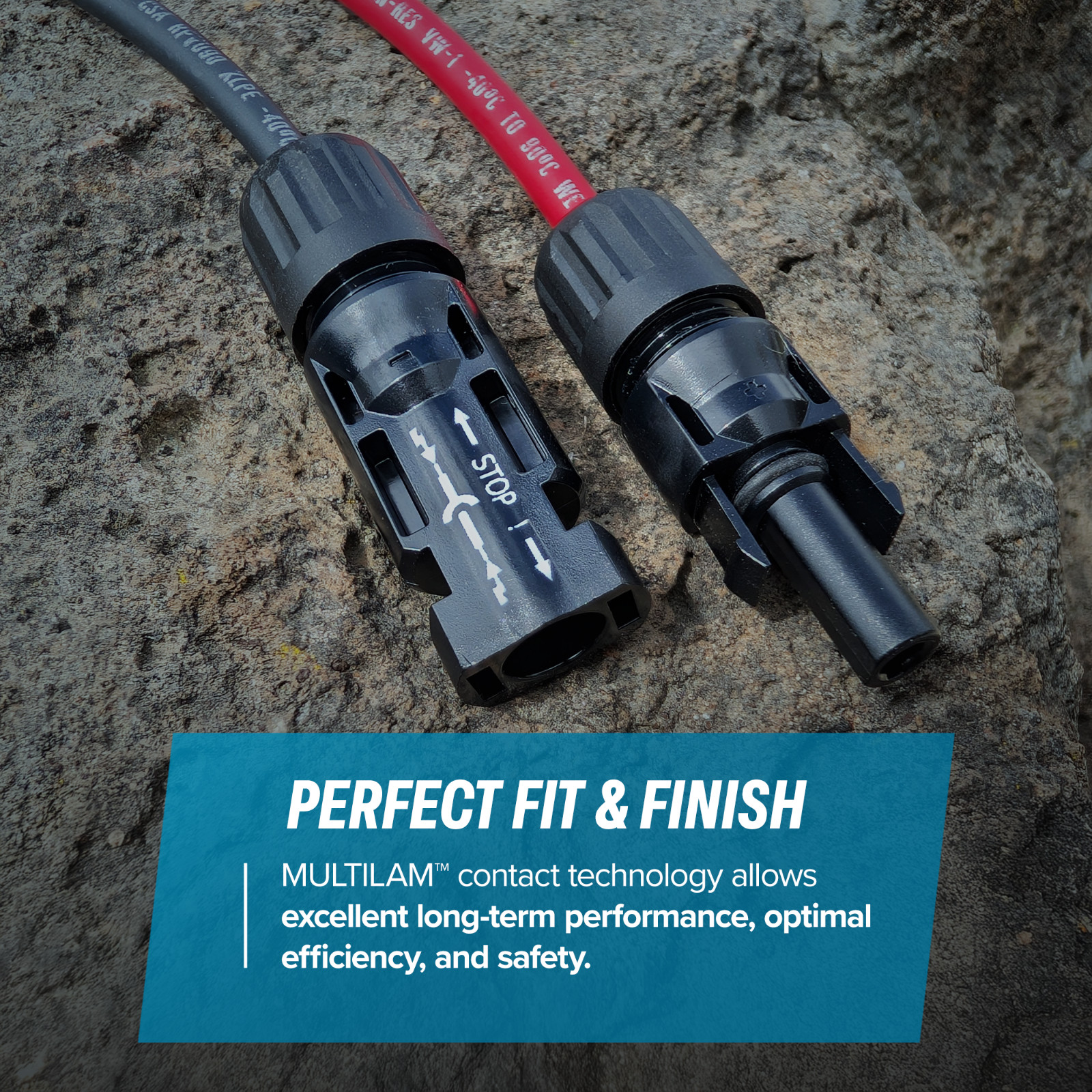 TEMCo Solar Panel Extension Connector 8, 10 or 12 AWG PV Cable Wire