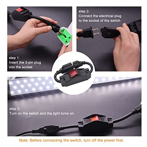 3 Prong Extension Cord with On/Off Switch Waterproof 14AWG Heavy Duty Power