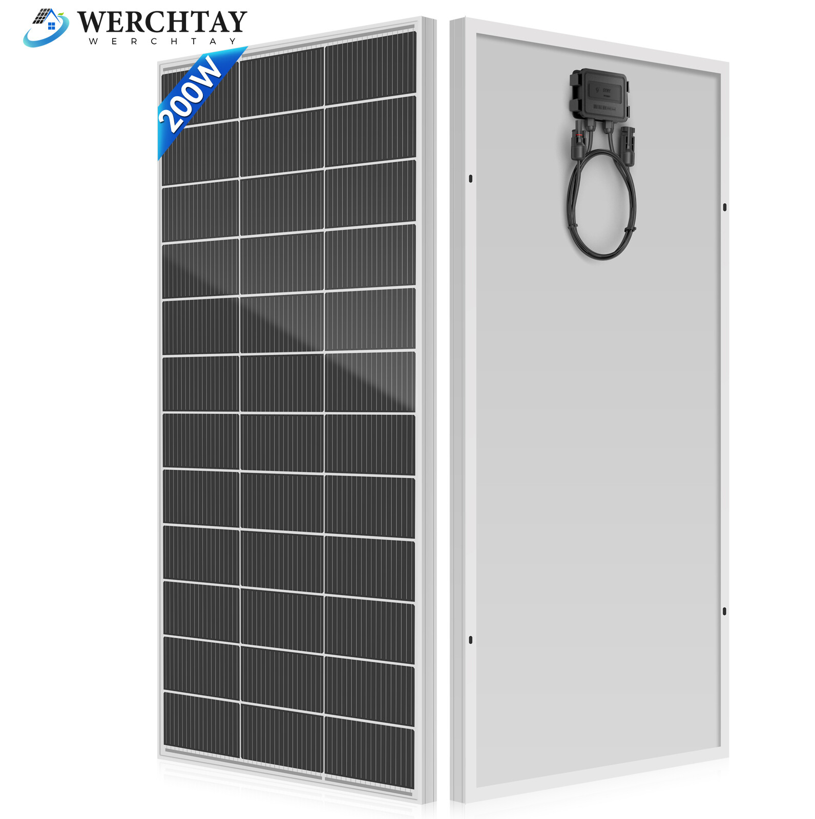 200W 400W 600W 800W Solar Panel 18BB Battery Charge RV PV Home Off-Grid Battery
