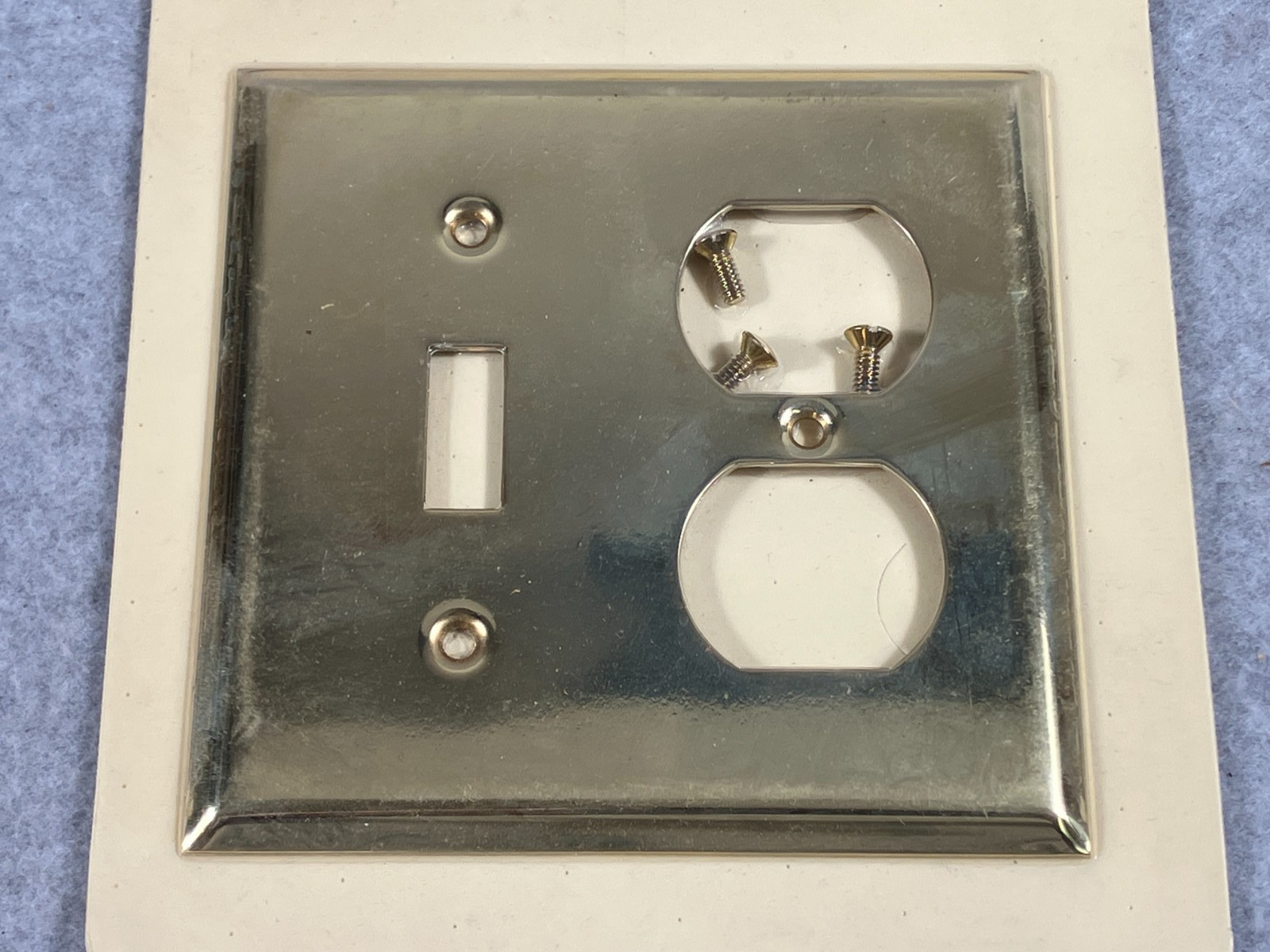 Baldwin Brass Switch Plate Single Toggle Double Outlet New