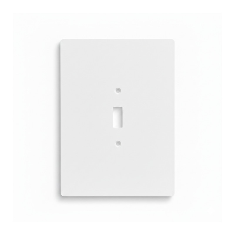 Oversize Toggle Light Switch Cover Wall Plate 5×7 Jumbo White 1-Gang USA Made