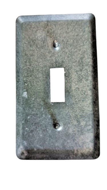 1 Gang Electrical Switch Toggle GALVANIZED Cover 2.50″ x 4.25″