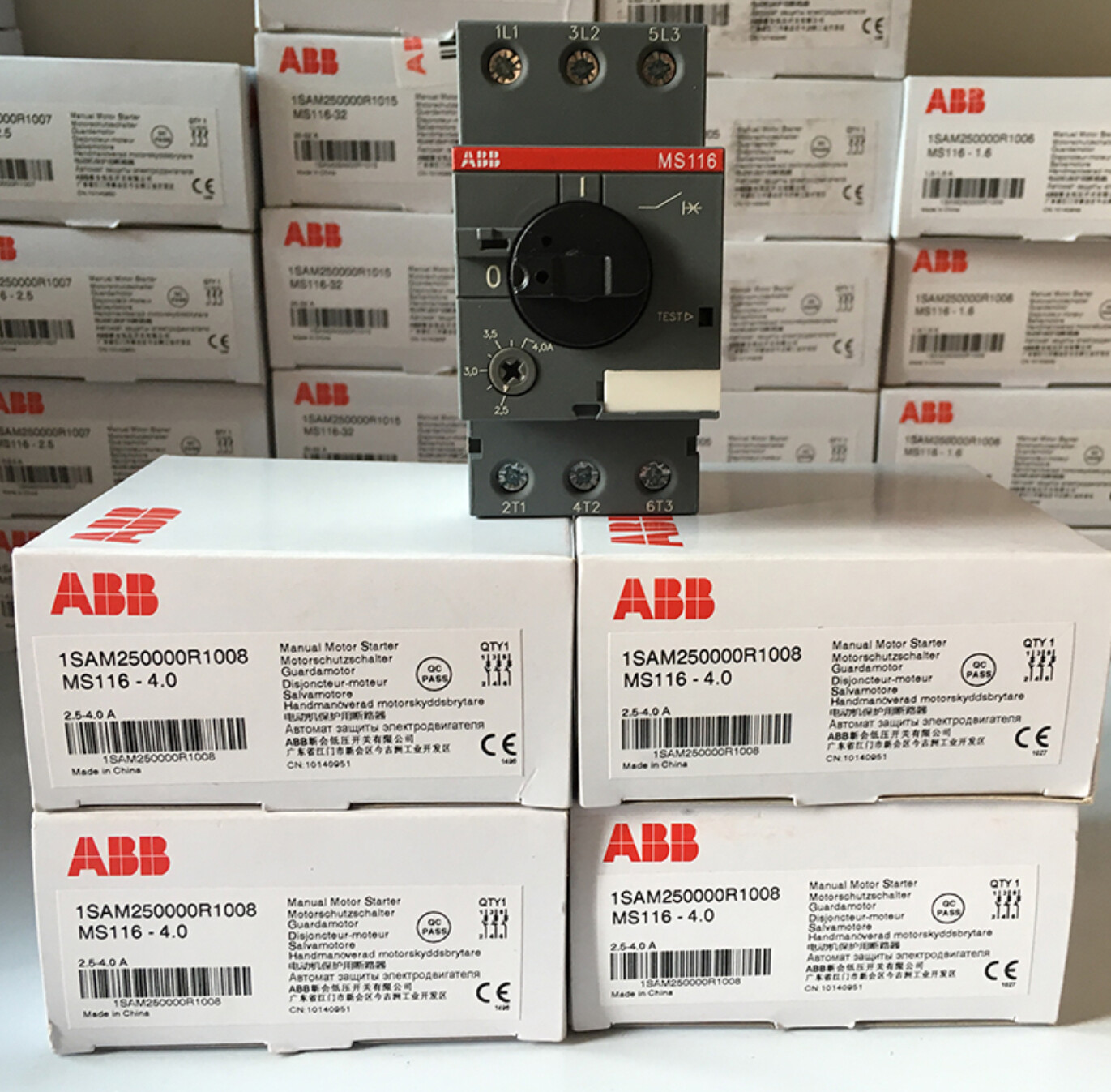 ABB MS116 Motor Starter Circuit Breakers 0.25 0.4 0.6 1.0 2.5 4 6.3 10 16 25 32
