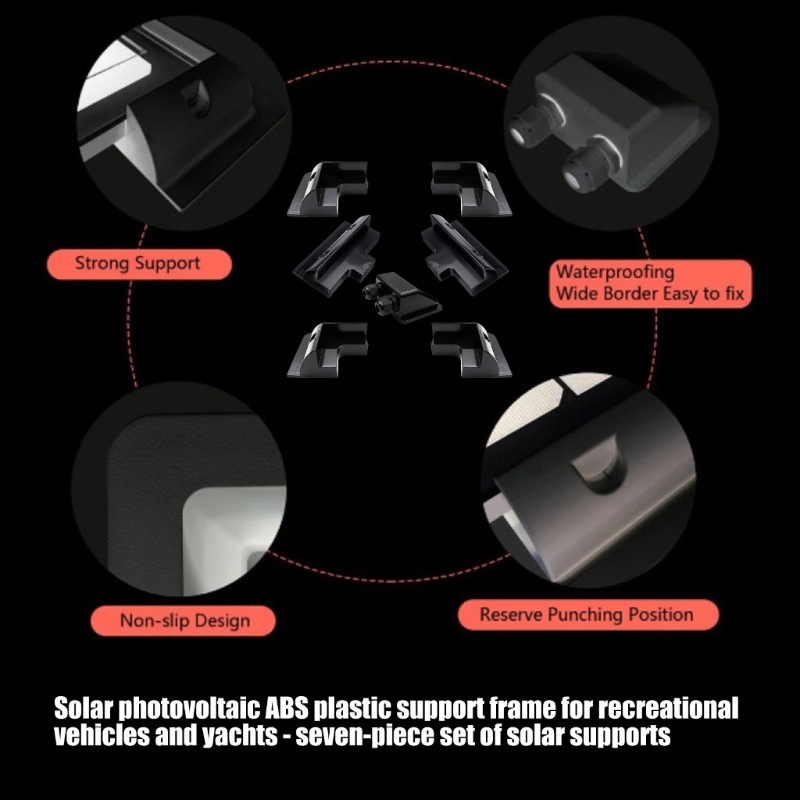 Solar Panel Mounting Bracket Plastic None Drilling Angle Installation Bracket